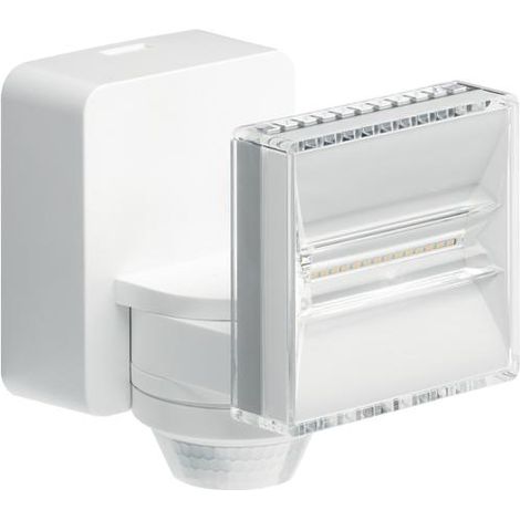 Hager – Projecteur LED 12W blanc avec détecteur de mouvement – Économie d'énergie – Indice de protection IP65 – Pour espaces extérieurs - EE632 (1/4)