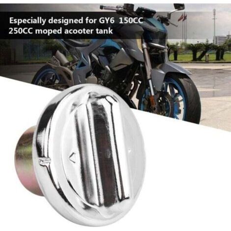 Couvercle de réservoir de bouchon de gaz de carburant pour réservoir de scooter de cyclomoteur GY6 150CC 250CC -INHHUB (1/4)