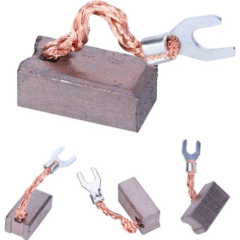 Balais de Charbon pour Moteurs Électriques, Lot de 4 Pièces de Rechange et Accessoires