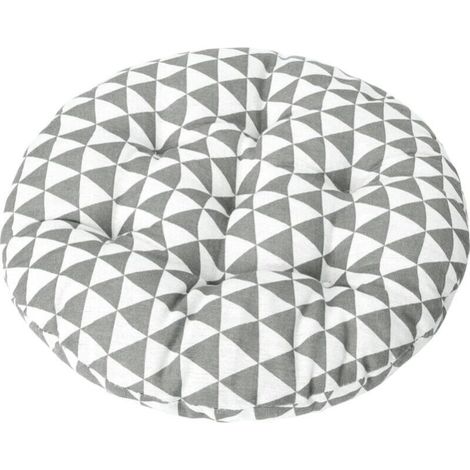 Rundes Bistro-Stuhlkissen (38 cm Durchmesser), dekoratives Sitzkissen für drinnen und draußen, weiches und dickes Stuhlkissen für Zuhause, Büro, Garten oder Terrasse