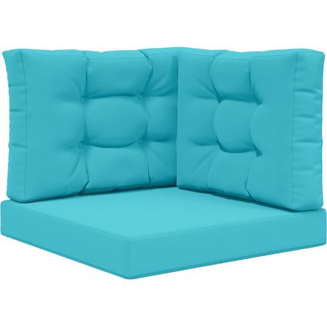 Maison Exclusive - Cuscino per divano da esterno 3 pcs Turchese Poliestere