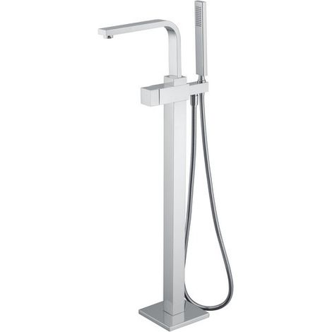 Robinet mitigeur Baignoire sur Pied - Chromé - Cube (1/2)