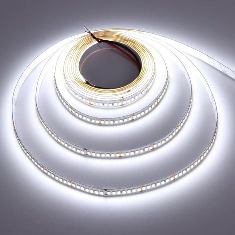 Ruban Led 5M Blanc Froid 24V Haute Luminosité 2400Lm/M,10Mm Largeur Bande Led 20W/M Autoadhésif 238Led/M Flexible Découpable[CA284] (1/5)