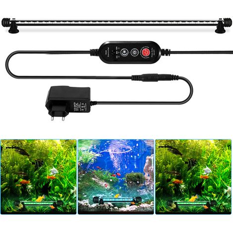 LED Aquarium Beleuchtung IP67 Wasserfest RGB Licht Aufsetzleuchte Dimmbar Fisch Tank Unterwasser Lampe 58cm (1/5)