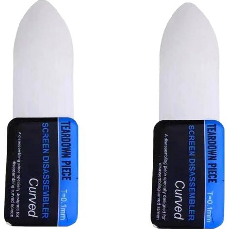 Spudger en Métal en Acier, Lames De Levier Incurvées Spudger, Outil D'ouverture D'écran Incurvé, Spudger Incurvés Ultra Fins Professionnels en Acier Inoxydable pour Réparation De Téléphone Portable