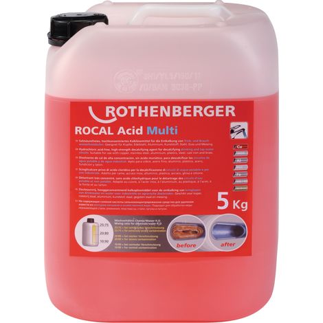 Concentrato anticalcare ROCAL Acid Multi, tanica da 5 kg