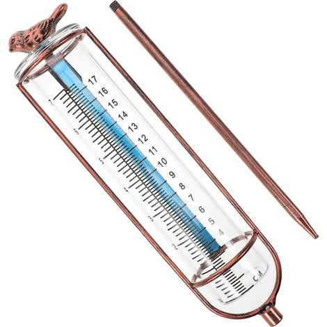 Ersatz Regenmesserrohr aus Eisen und Glas mit Genauen