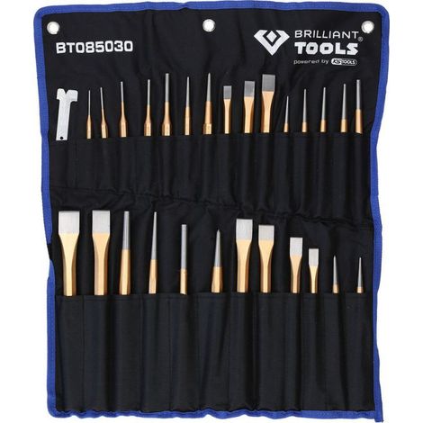 Brilliant Tools Meißel und Durchtreiber-Satz, 28-tlg.