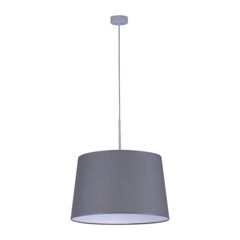 Suspension Kaja Remi grise abat-jour tissu Ø45 E27