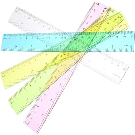 Règle flexible en plastique jojofuny de 30 cm, outil dessin (1/5)
