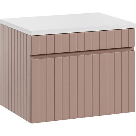 Mobile bagno senza lavabo Zelie rosa 60cm