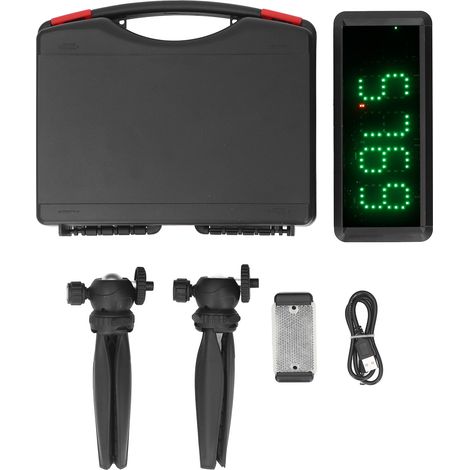 Minuterie de Sprint sans fil, chronomètre Laser alimenté par batterie, horloge pour moto, cyclisme, entraînement de vitesse, course courte (1/5)