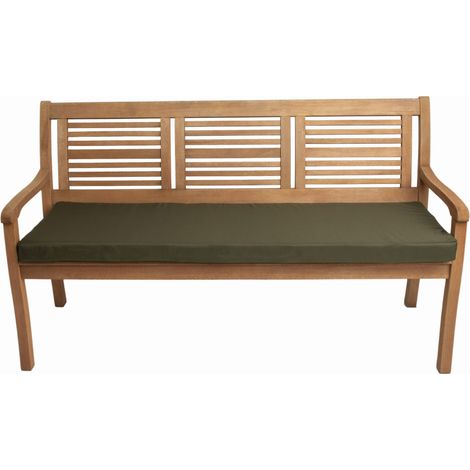 Coussin de banc de jardin 130x50x7cm assise, coussin de balancelle de jardin Vert, coussin d'assise plat, coussin de banc de jardin