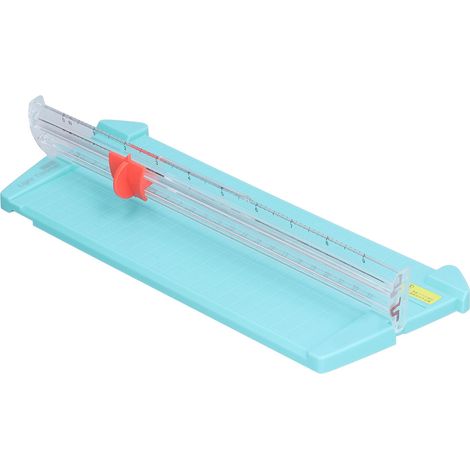 Mini massicot portable, vert menthe, facile à utiliser, positionnement précis, changement de lame pratique. (1/5)