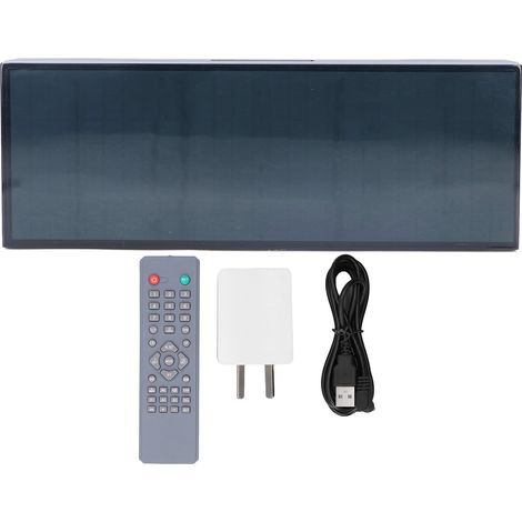 Réveil LED avec télécommande, grand écran 7 couleurs, horloge électronique pour maison école, prise AU 100-240V (1/5)