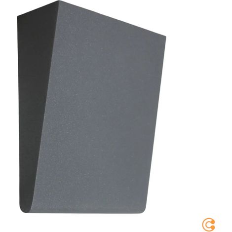 [NEUWERTIG] B-Ware Außenlampe Wandleuchte Led Leuchte Cuneo Anthrazit Aluminium Methacrylat 20 Cm