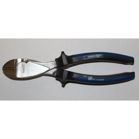 MASIDEF- MEISTER TRONCHESI TAGLIO FRONTALE MANICI BIMATERIALE NERO/BLU 200MM