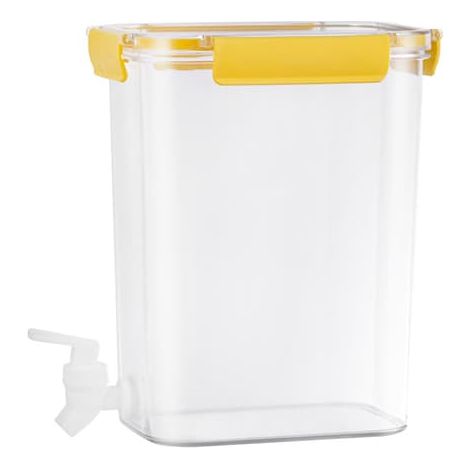 Bouilloire à eau froide grande capacité, robinet épais, carafe de conservation des boissons pour la cuisine, jaune - 4,5 L (1/5)