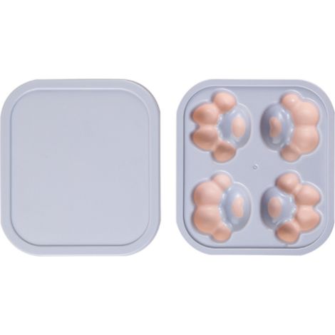 Moule À Glace - Forme Pattes De Chat - Silicone Alimentaire - 4 Compartiments - 16,5 x 15 cm - 1 Pièce (1/5)