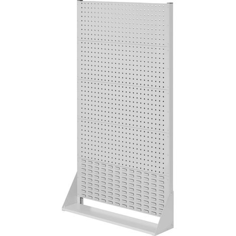 Kappes ®RasterPlan Stellwände einseitig Größe 5 - 4x Lochplatten 1x Schlitzplatte Lichtgrau RAL 7035