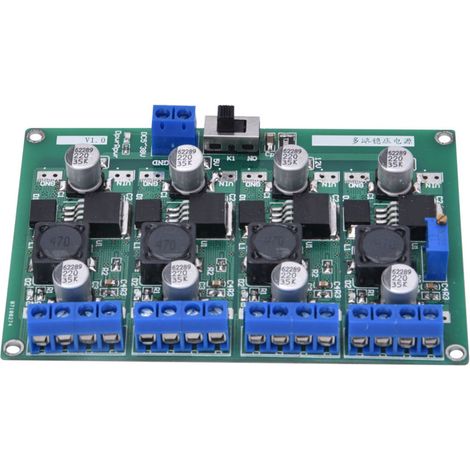 Module convertisseur alimentation – 4 canaux indépendants réglables – 3,3V / 5V / 12V