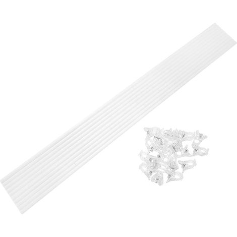 1 Satz Acryl Pflanzenstützstäbe und Orchideenclips