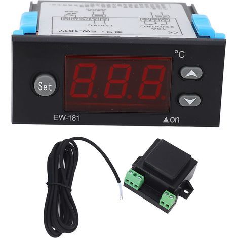 Thermostat numérique à microprocesseur pour équipement de chauffage de bassin à fruits de mer, écran digital, contrôleur de température AC12V (1/5)