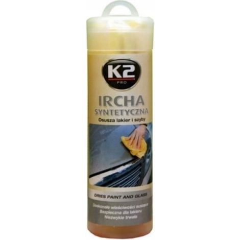 Piel sintética de gamuza K2 de 66x43 cm, suave y absorbente.