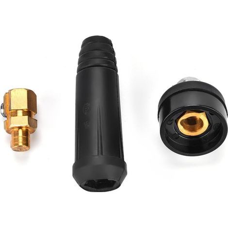 TIG-Schweißkabel-Panelverbinder und Schnelladapter-Panelstecker (DKJ10-25 Schwarz) (1/5)