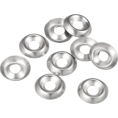 100pcs 304 Stainless Steel 8 Countersunk Cup Washer for Screw and Bolt (1/4)