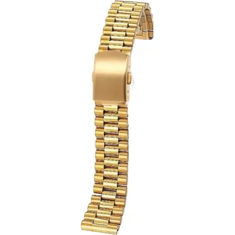 Bracelet de montre extensible doré 18 mm – Compatible avec les montres Rado Diastar en acier inoxydable, ajustable à différentes tailles de poignet, bracelet de remplacement de luxe (1/5)