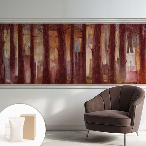 Carta Da Parati - Mural - Con Sala Da Pranzo - Camera Da Letto - Cameretta - Con Colla Gratuita Paesaggio misterioso 250x104 cm (1/5)