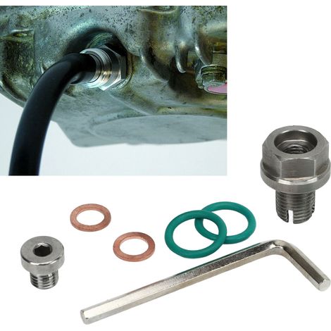 Bouchon de vidange extra-large de type sac à dos, kit de réparation de filetage de carter d'huile autotaraudeur en acier inoxydable M12,1-1,25x15 mm (1/5)