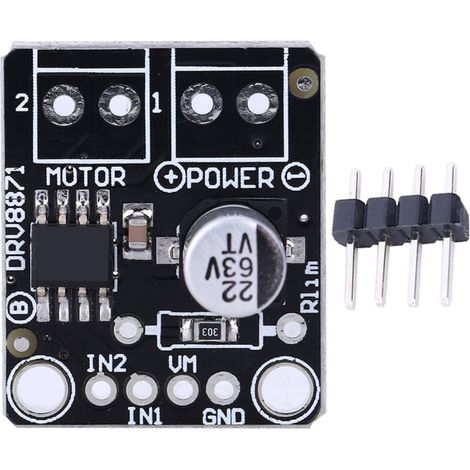 Jeffergarden Carte Driver Moteur CC DRV8871 Pont en H, Module de Commande PWM 3.6A – pour Contrôle de Moteur et Démarrage Progressif (1/5)