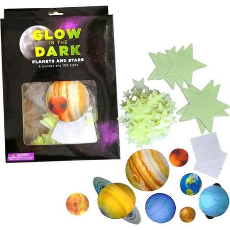 Papier peint lunaire Totority planètes lumineuses décoratif (1/5)
