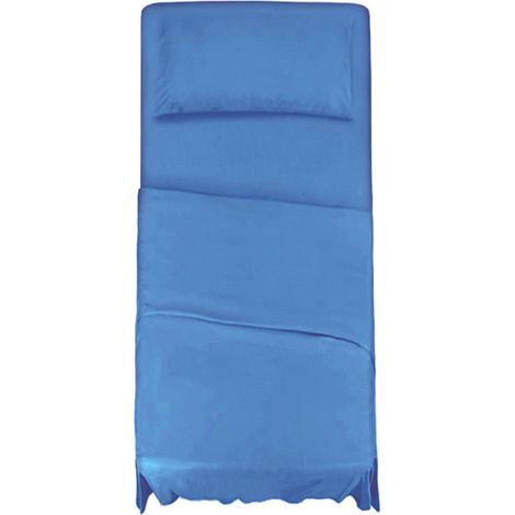 KLULK Set Lenzuola Completo Letto Singolo Blu Cobalto, Lenzuolo Sotto Con Angoli + Lenzuolo Sopra + Federa 100% Cotone (1/5)