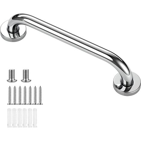 Barres d'appui pour Salle de Bain Baignoire Toilettes Cuisine Chambre à Coucher 30cm Main Courante en Acier Inoxydable 304 Poignée Douche pour Personnes Âgées Handicapées Enfants Enceinte 1 Pièces (1/5)