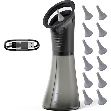 Nettoyage Oreille Electrique, 2 IN 1 Douchette Nettoyeur Oreille éTanche IPX67 2000 Mah, écran LED 3 Modes de Nettoyage et 11 Embouts Auriculaires pour Adultes, Enfants (1/5)