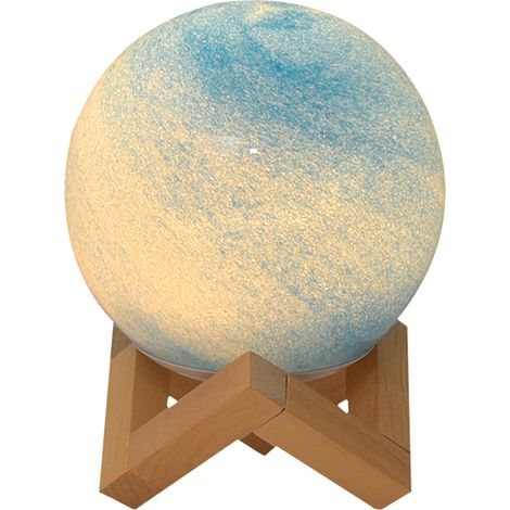 Lampe de chevet décorative en verre, motif planète, avec télécommande, lumineuse et télécommande colorée et innovante, idéale pour les chambres d'hôtes. (1/5)
