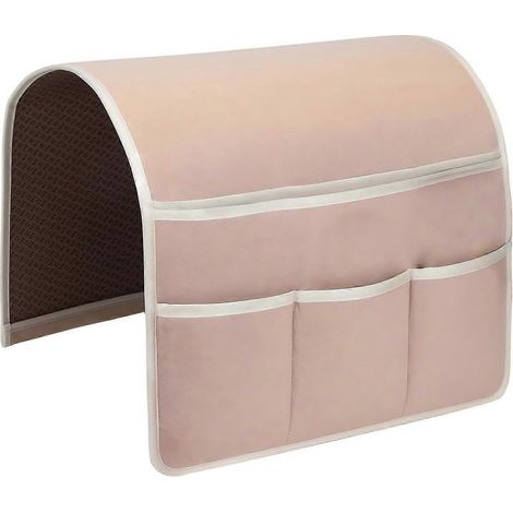 Sac de rangement antidérapant en feutre pour fauteuil, doté de 4 poches, idéal pour ranger télécommandes, boîtes, etc. (1/5)