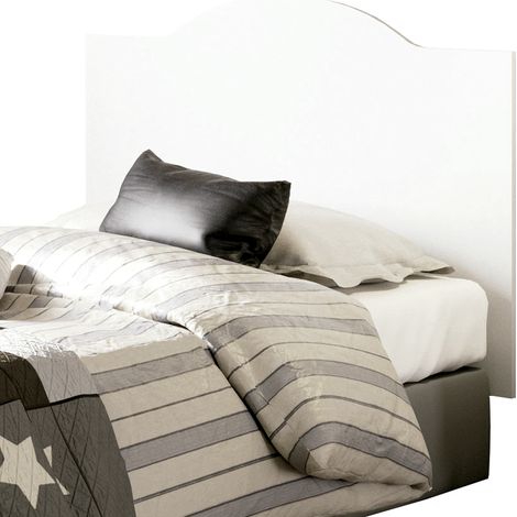 Tête de lit enfant coloris blanc - Hauteur 80 x Longueur 100 x Profondeur 1.6 cm -PEGANE-