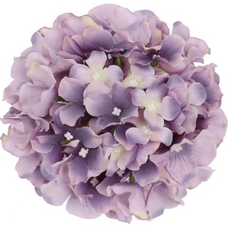 Ensemble de 10 fleurs artificielles en soie brodée violet clair h-AquaForge (1/5)