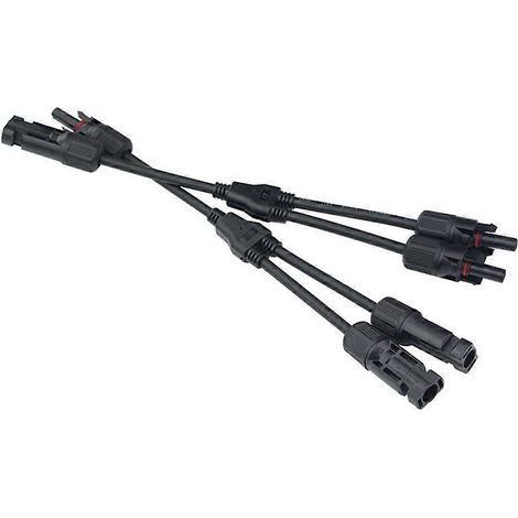 Y-förmiger 3-Wege-Stecker für Solarmodule, wasserdichter Stecker für Parallelschaltung von Solarmodulen (2 zu 1) (1/5)
