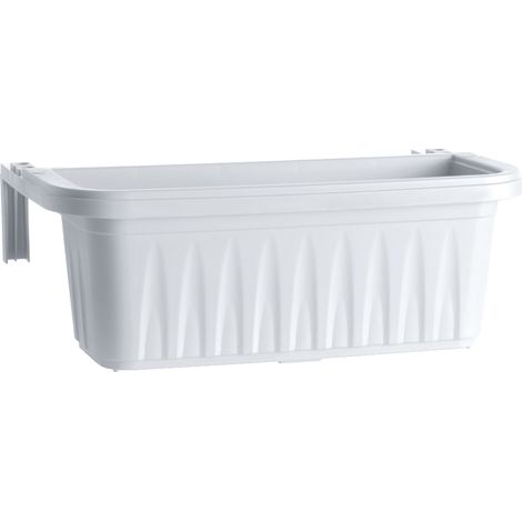 Bama FIORIERA RETTANGOLARE RONDINE Col. Bianco cm. 50x20x18,5 h