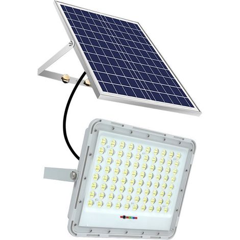 Lampe solaire extérieure haute puissance, panneau solaire haute efficacité, 100W à 400W, sans électricité