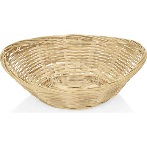 Panier de table en Bambou L 220 mm l 175 mm H 50 mm - Lot de 12 - Was Germany