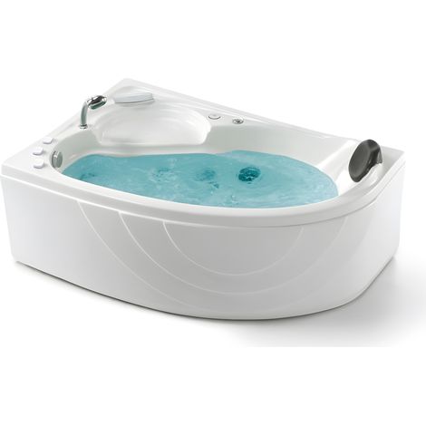 Baignoire balnéo asymétrique 150x100 cm KENYA GAUCHE IMASSAGE