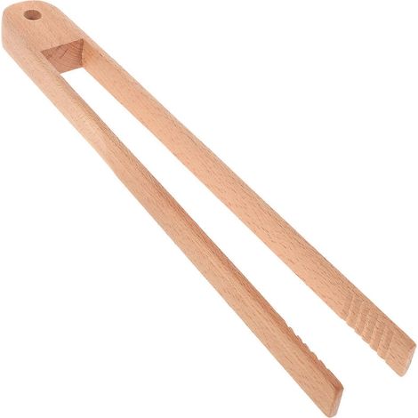 Pinces de service multifonctions en bambou, compatibles avec les grillades, outil de cuisine 1 pièce (1/5)