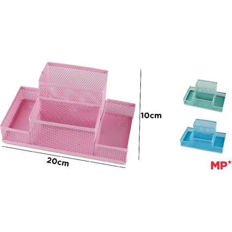 Schreibtisch-Organizer aus Metall, 20 x 10 cm, gemischt
