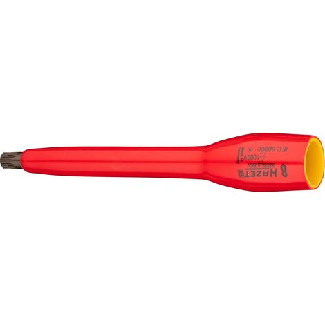 Hazet Schraubendreher-Steckschlüsseleinsatz, Vierkant hohl 10 mm (3/8), Innen Vielzahn Profil XZN, M8 (1/3)